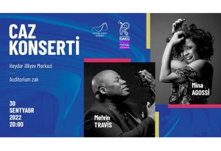 Melvin Travis and Mina Agossi to perform in Baku's Heydar Aliyev Center