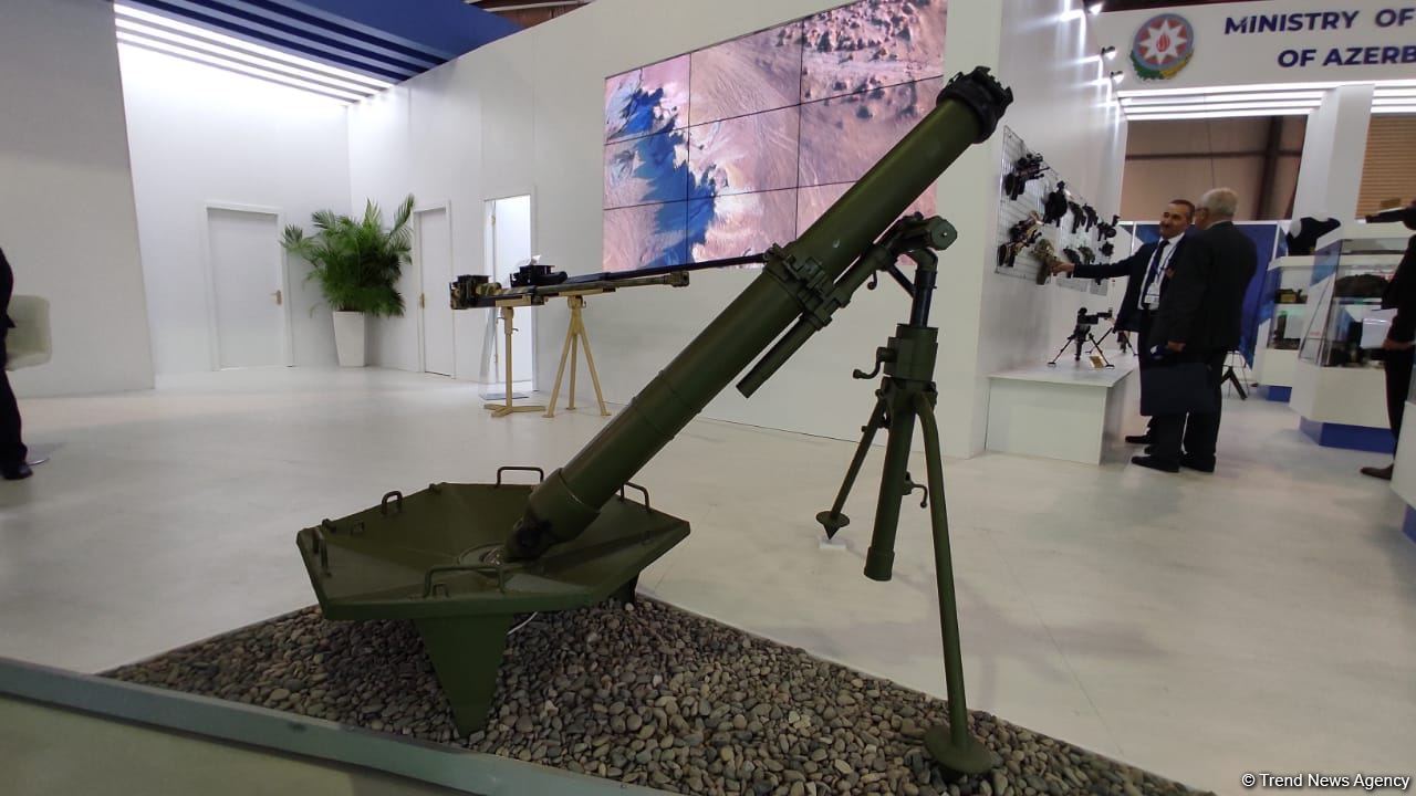 Azerbaijan demonstrates its mortars at ADEX-2022