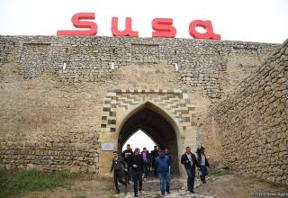 Foreigners get acquainted with consequences of Armenian vandalism in Azerbaijan's Shusha (PHOTO)