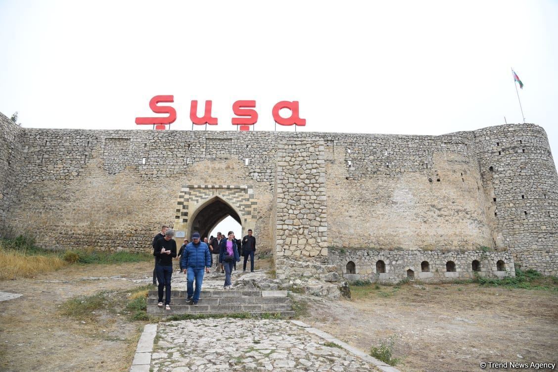 Foreigners get acquainted with consequences of Armenian vandalism in Azerbaijan's Shusha (PHOTO)