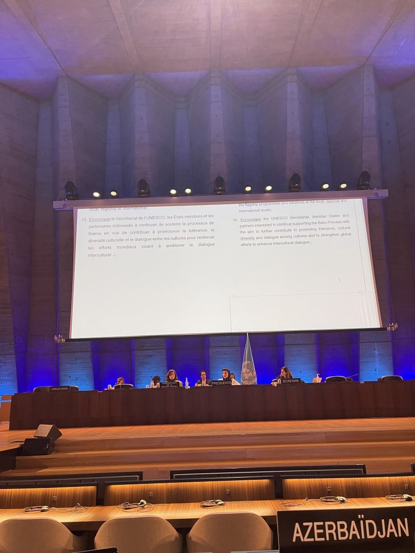 UNESCO adopts Azerbaijan's proposal on 'Baku process' despite Armenia's resistance (PHOTO/VIDEO)