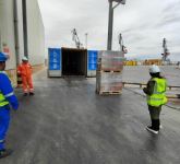 Baku port receives humanitarian aid for Afghanistan