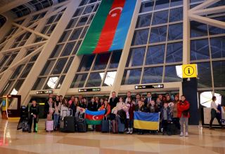 Ukrainian children, teenagers brought to Azerbaijan for rehabilitation