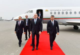 Bulgarian president arrives in Azerbaijan on working visit