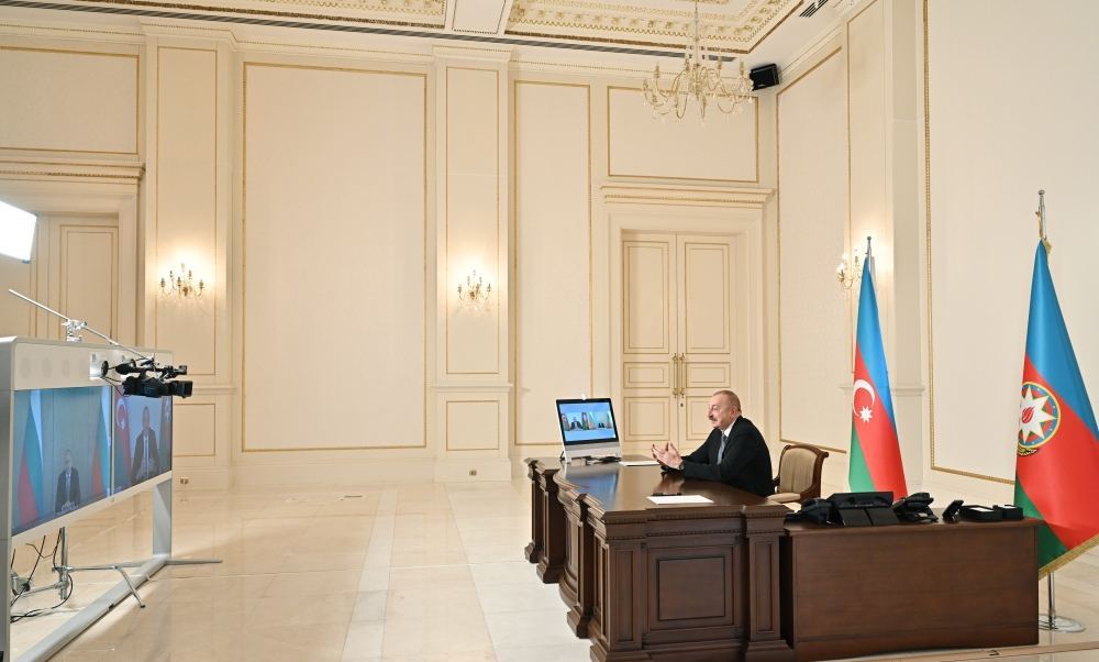 President Ilham Aliyev meets with President of Bulgaria Rumen Radev via videoconference