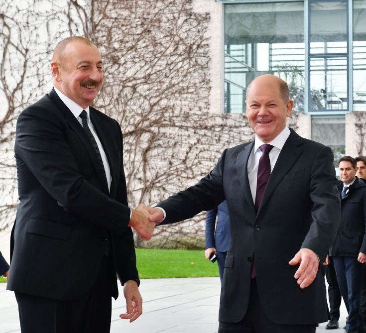 President of Azerbaijan Ilham Aliyev’s one-one-one meeting with chancellor of Germany Olaf Scholz kicks off