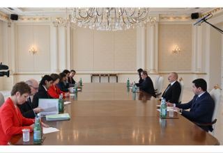 President Ilham Aliyev receives French Minister for Europe and Foreign Affairs Catherine Colonne