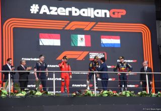 Sergio Perez wins Formula 1 Azerbaijan Grand Prix