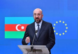 President Charles Michel makes press statement after meeting President Ilham Aliyev, PM Nikol Pashinyan