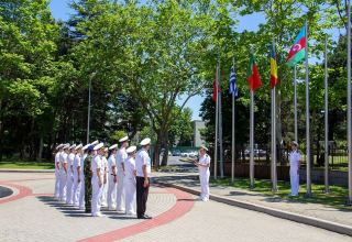 Azerbaijani flag is hoisted at NATO MARSEC COE
