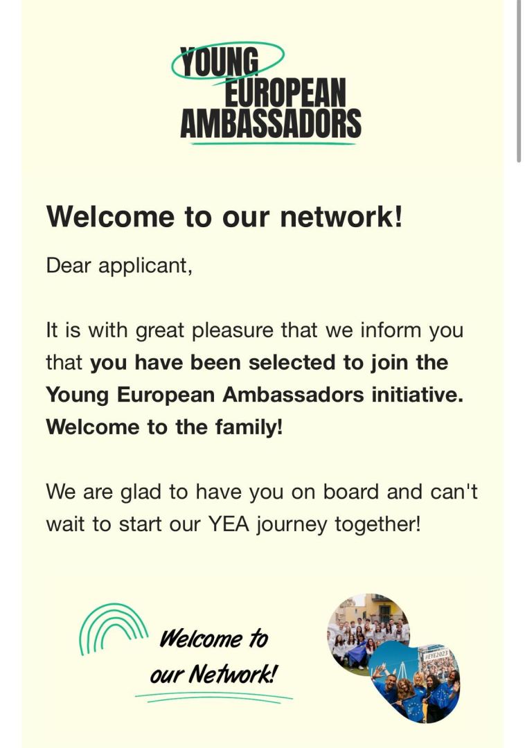 Italian-based Azerbaijani scholar selected as Young European Ambassador