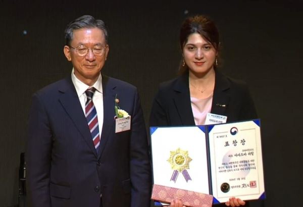 Azerbaijani diaspora member honored by South Korea’s Justice Ministry